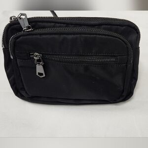 Sol and Selene Black Women's Crossbody Bag with Front Zip Pocket